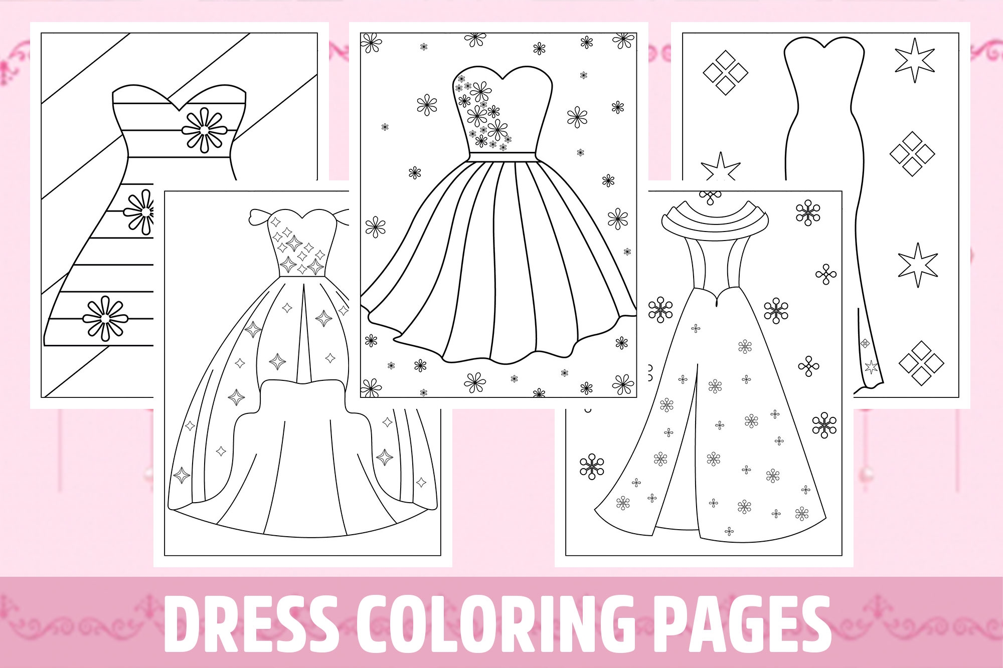 Dress Coloring Pages For Kids Girls Boys Teens Birthday School Activity Made By Teachers