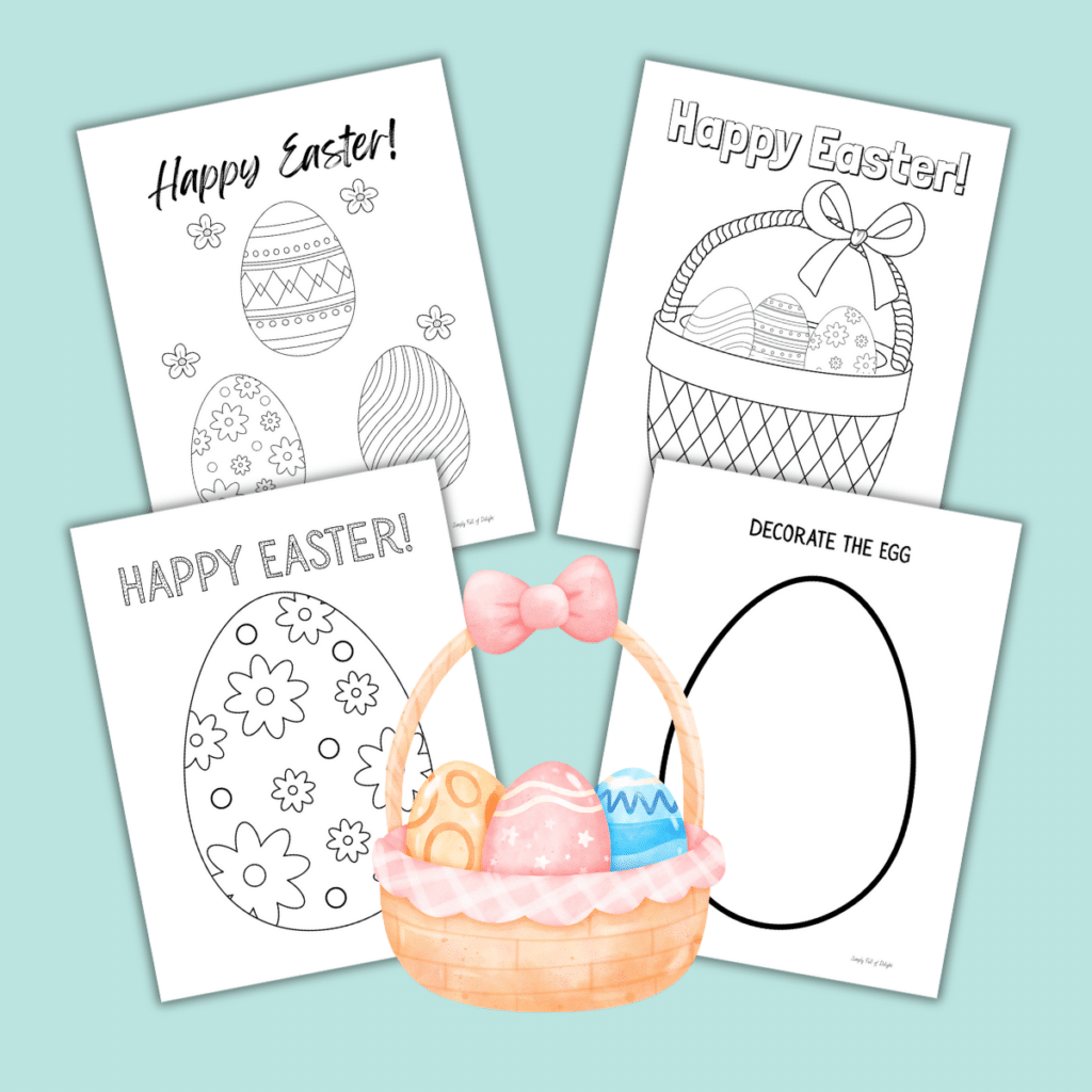Free Coloring Pages Of Eggs
