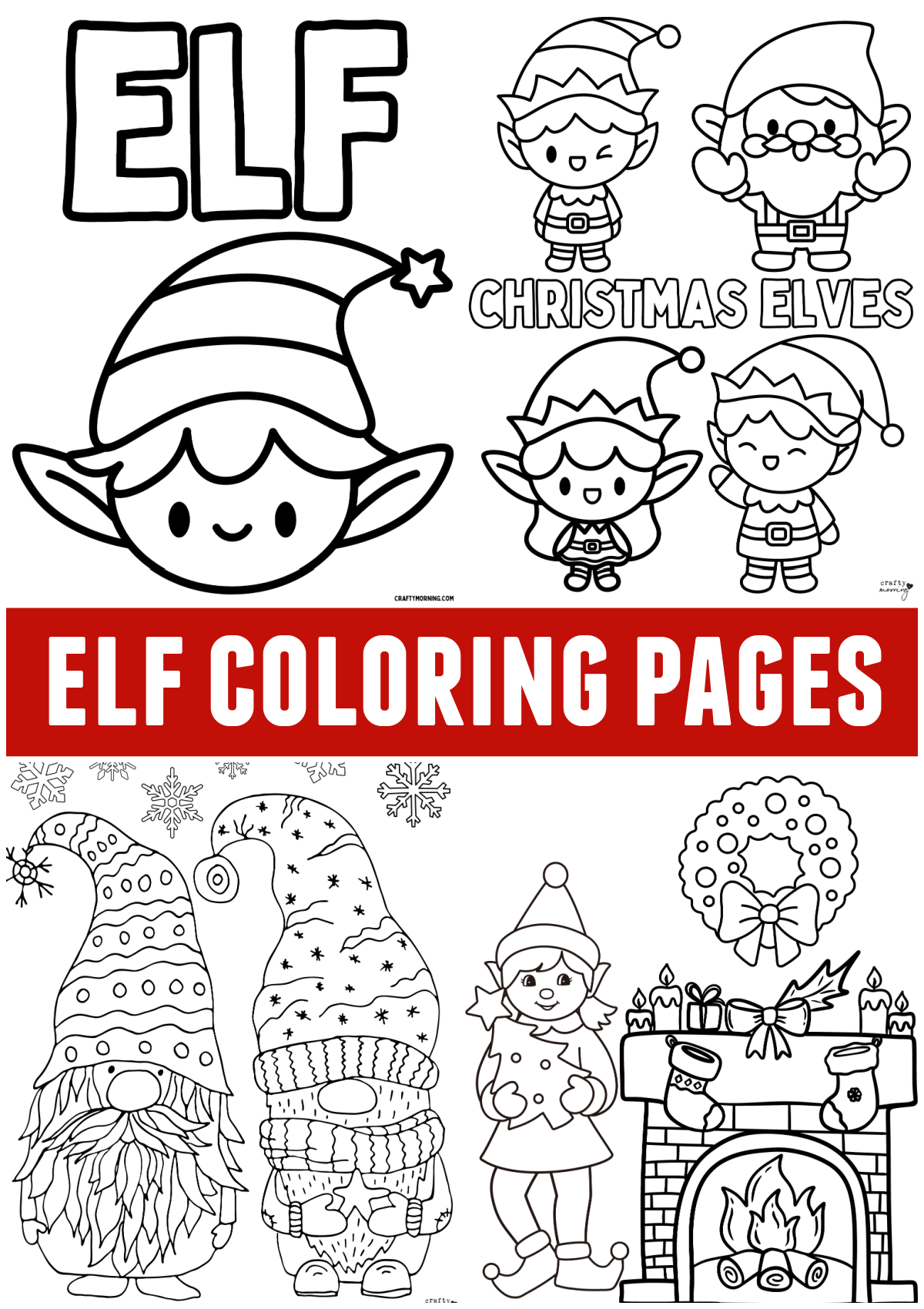 Christmas Elf Printable Coloring Pages Christmas Elf Printable Coloring Pages