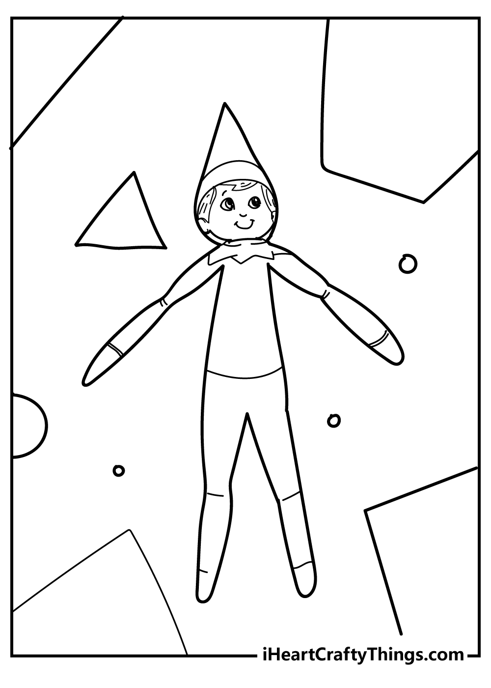 Elf On The Shelf Coloring Pages Free Printables 