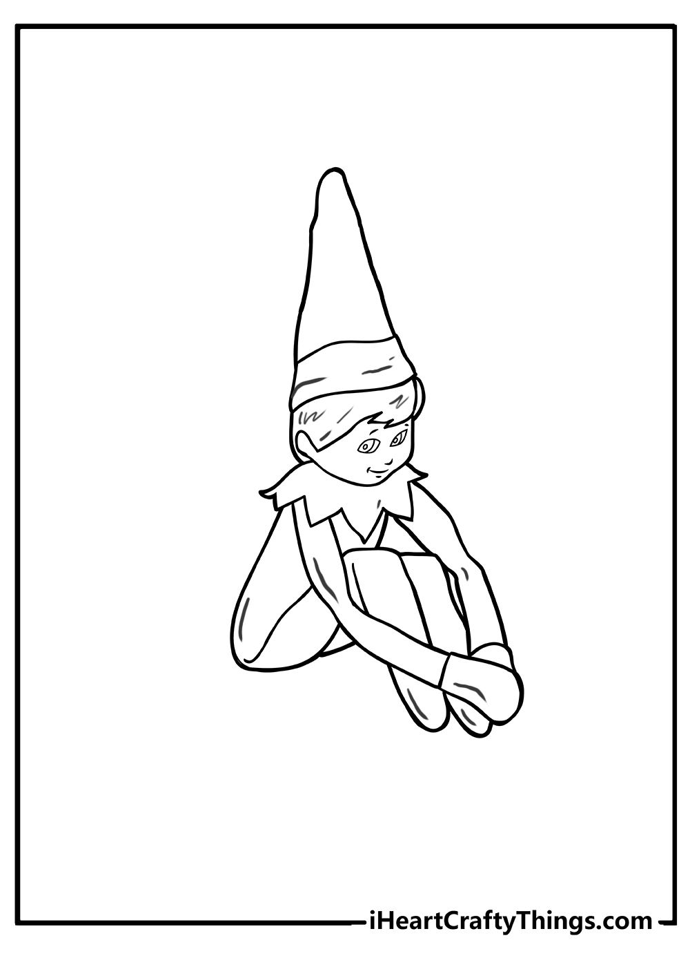 Elf On The Shelf Coloring Pages Free Printables 