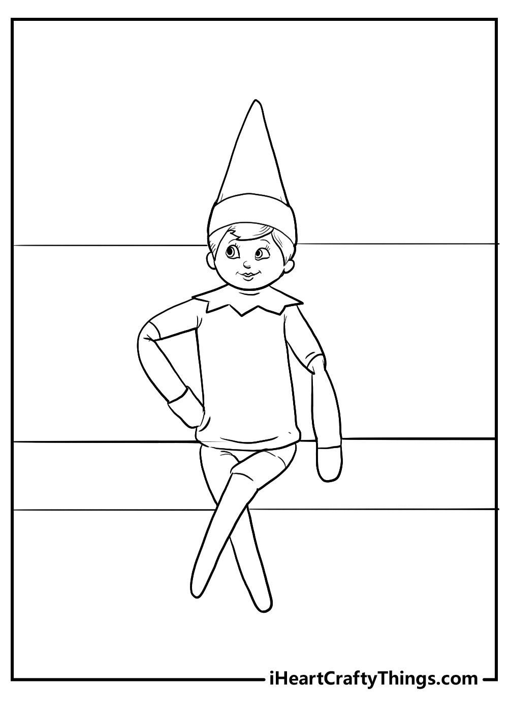 Elf On The Shelf Coloring Pages Free Printables Elf On The Shelf Coloring Pages Free Printables