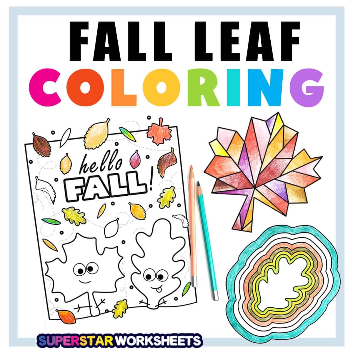 Free Printable Fall Leaves Coloring Pages