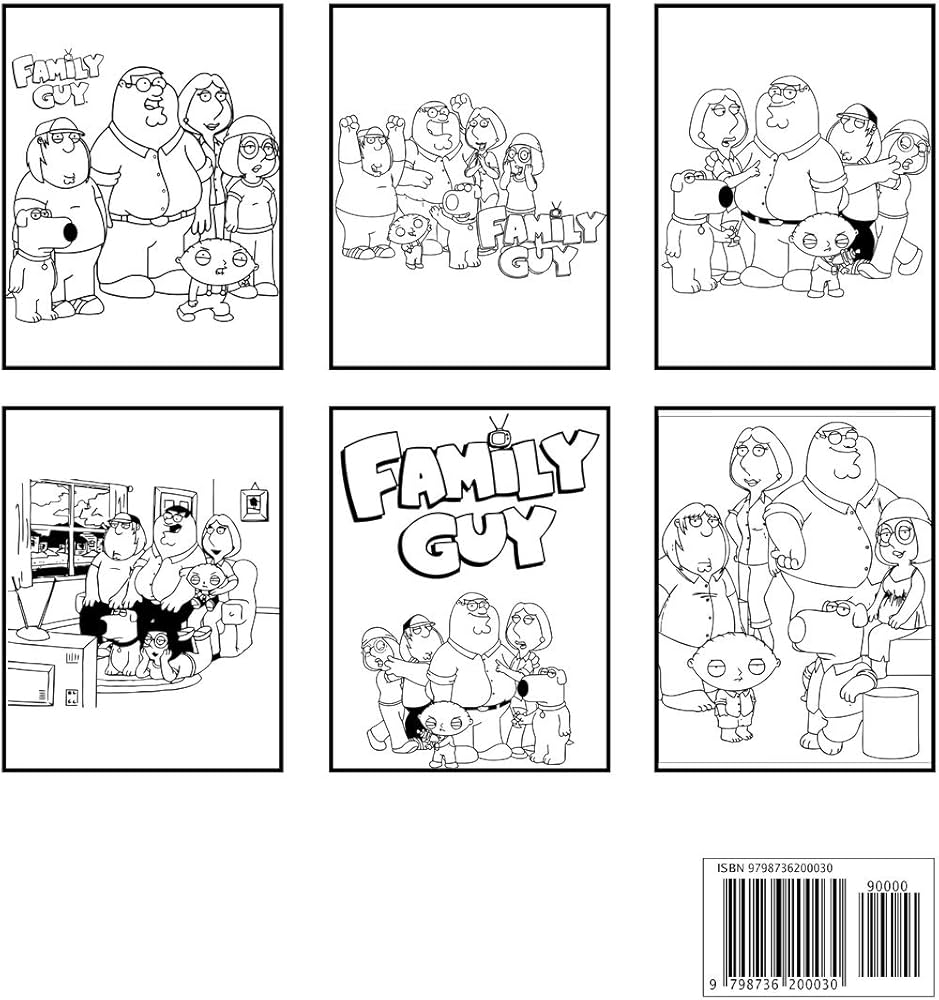 Family Guy Coloring Book Suarez Merced Amazon sg Books