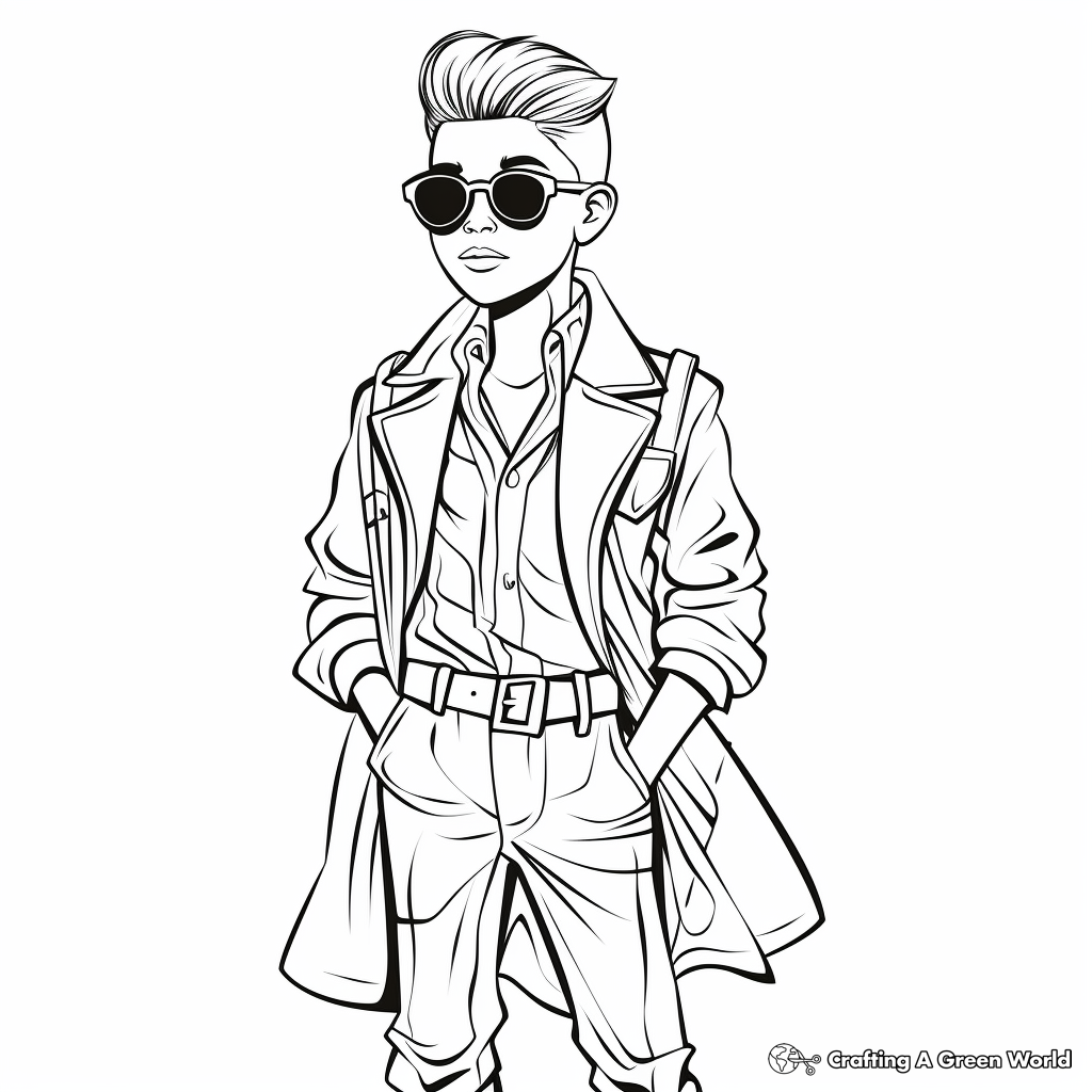 Free Printable Fashion Coloring Pages