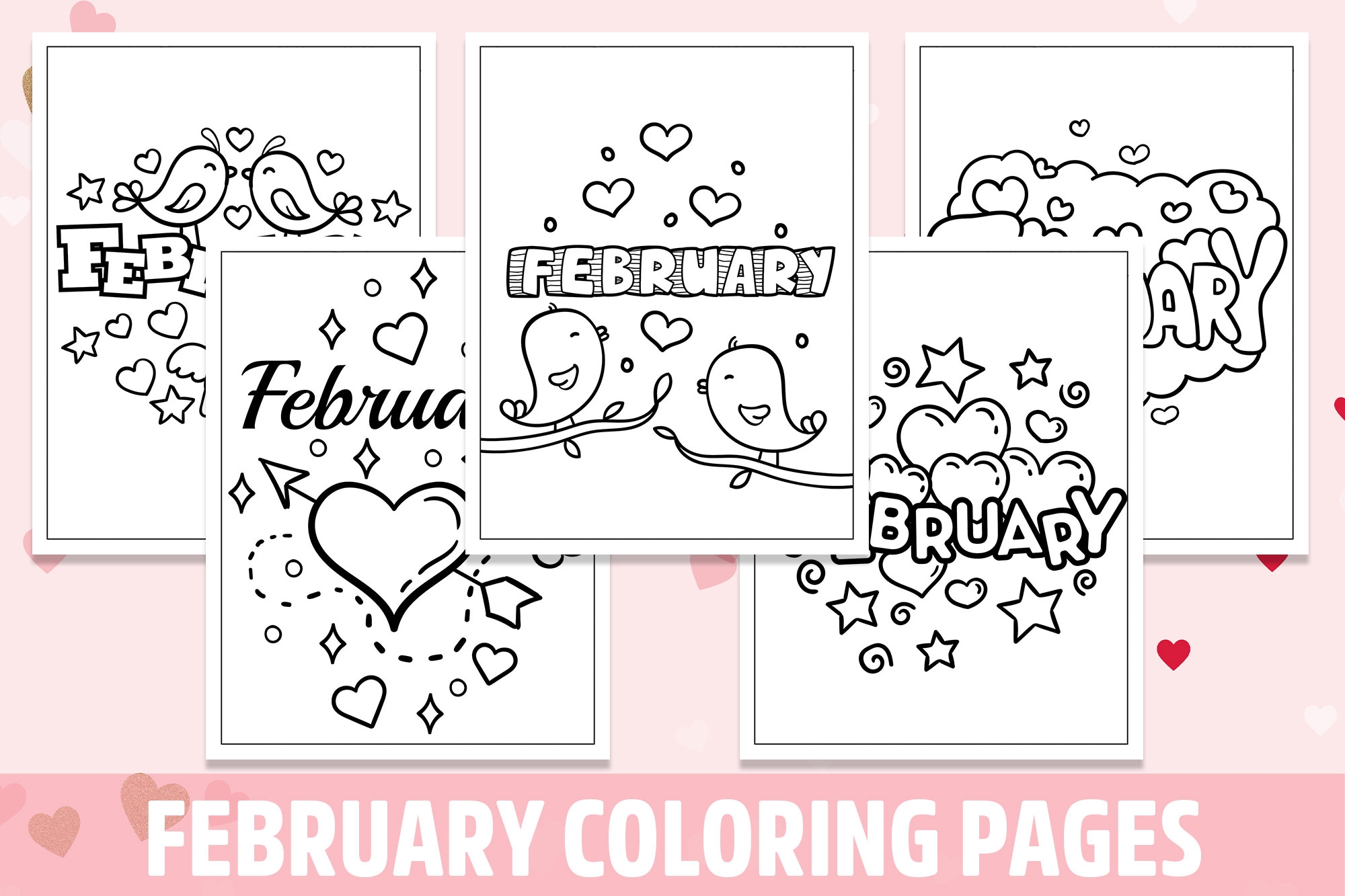 February Coloring Pages For Kids Girls Boys Teens Birthday 