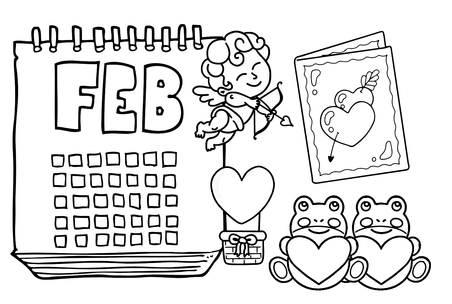 Free Coloring Pages For February
