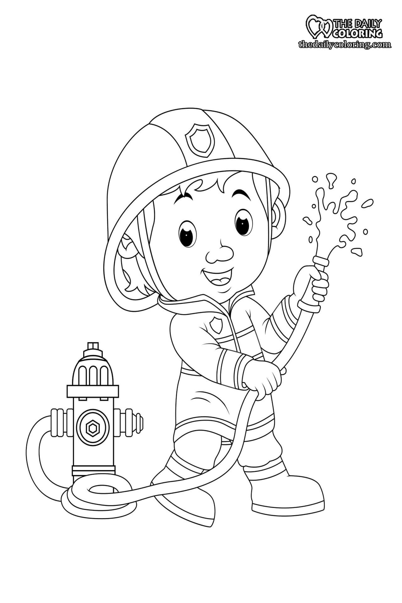 Firefighter Coloring Pages The Daily Coloring Firefighter Coloring Pages The Daily Coloring
