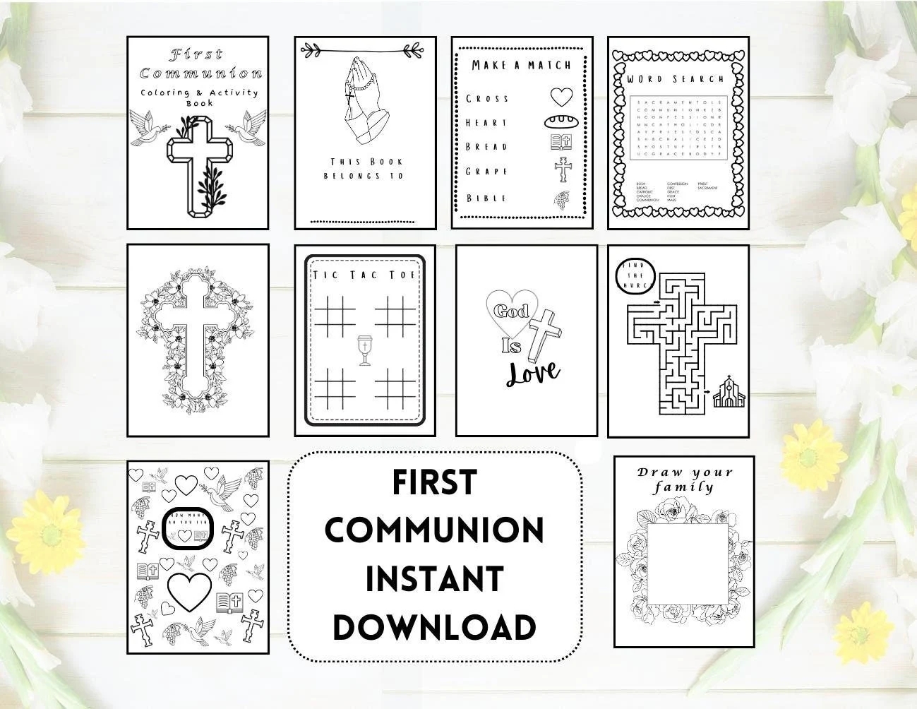 Free First Communion Coloring Pages Free First Communion Coloring Pages