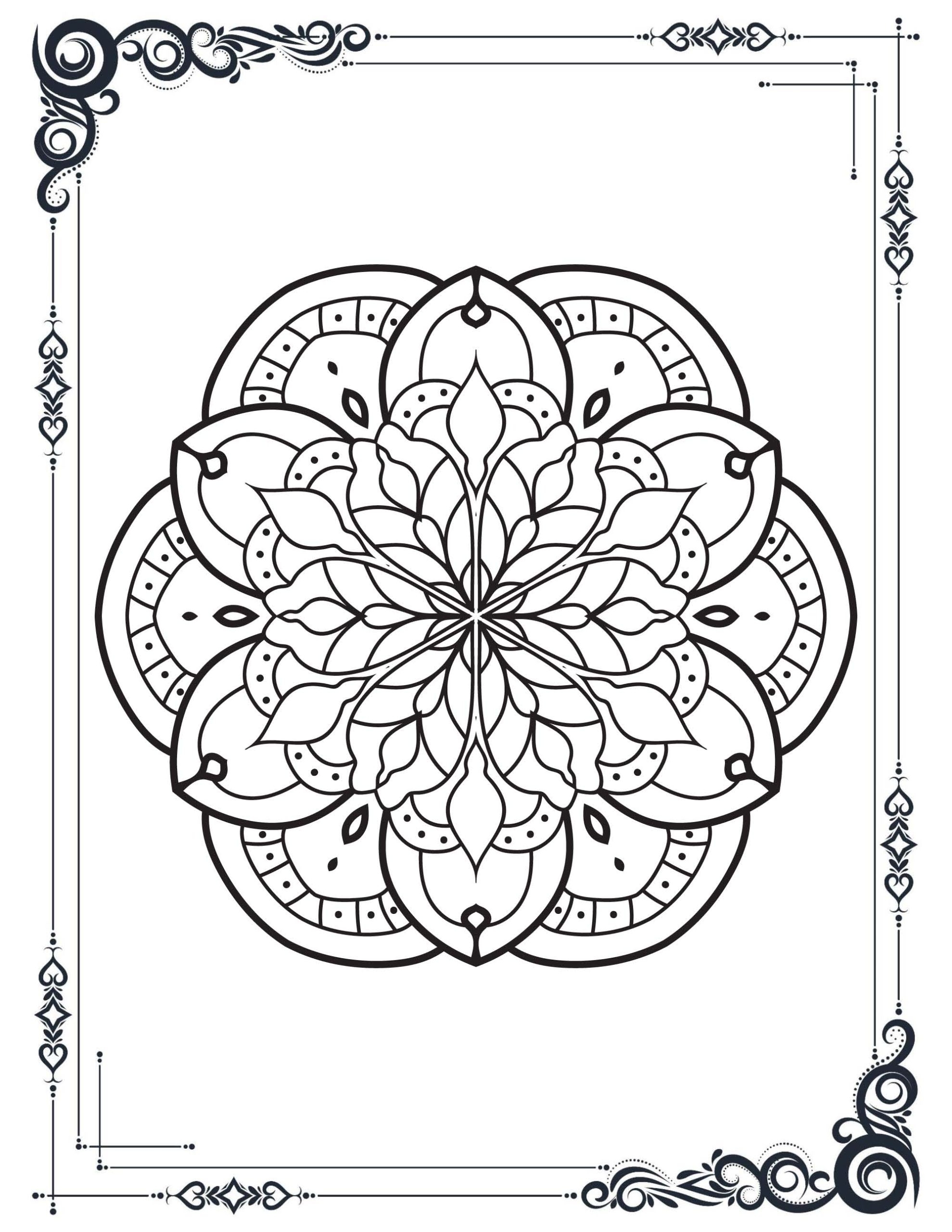 Printable Stress Relief Coloring Pages