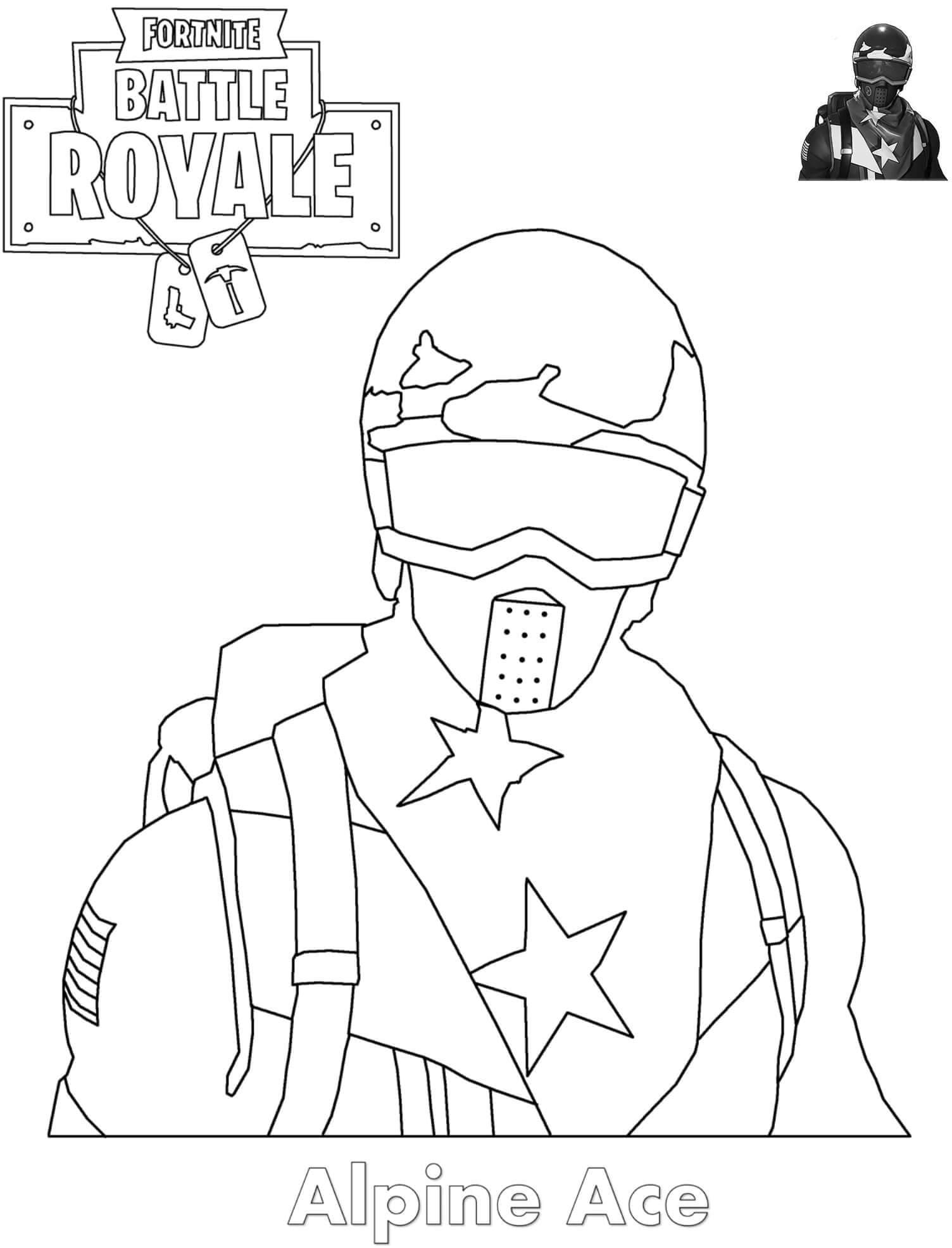 Free Coloring Pages Fortnite