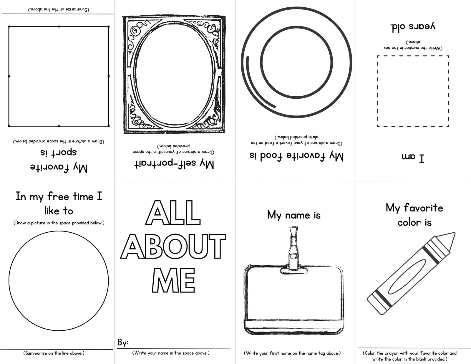 Free And Printable All About Me Worksheet Templates Canva Free And Printable All About Me Worksheet Templates Canva