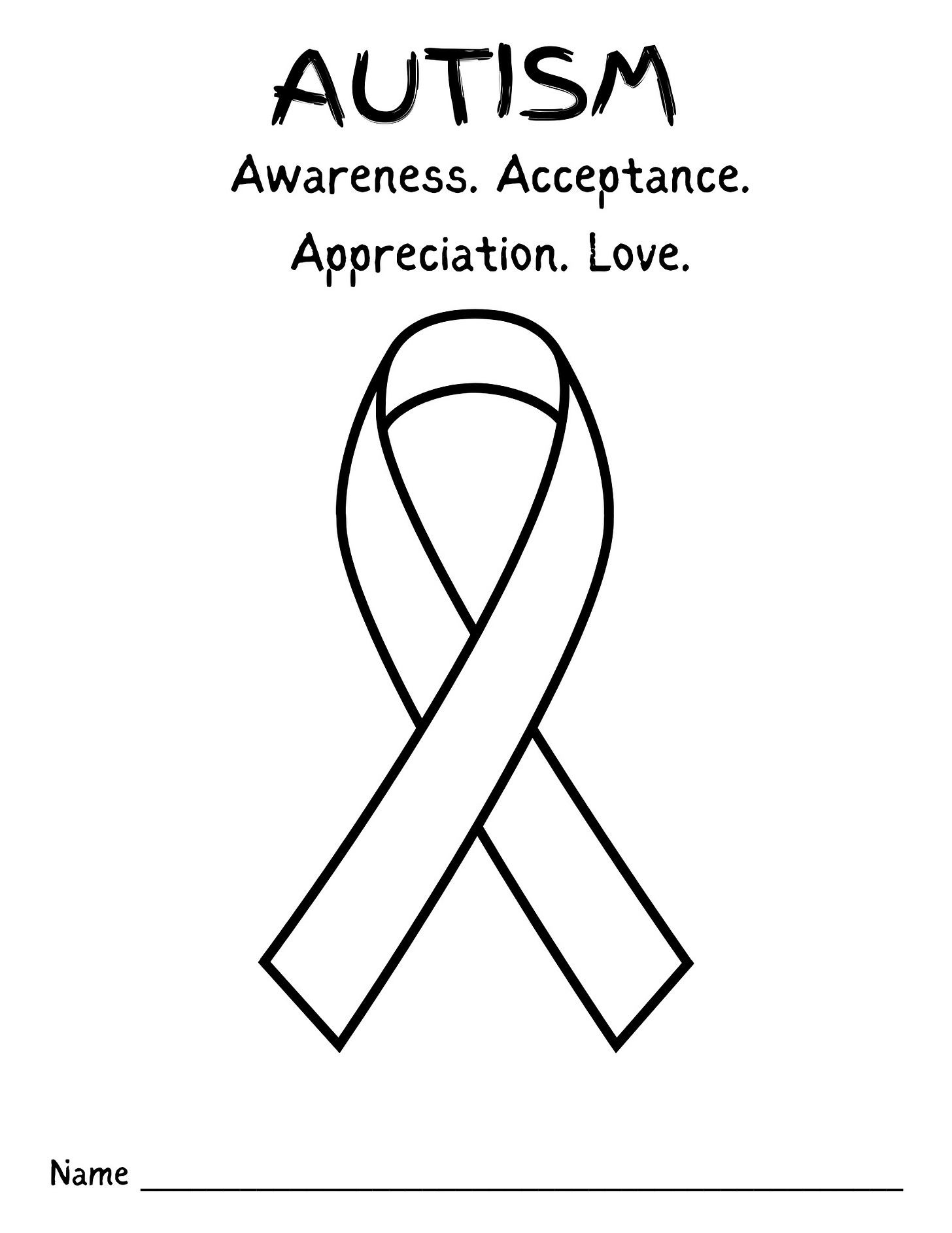 Free Autism Month Coloring Pages By Angel Nicki Free Autism Month Coloring Pages By Angel Nicki
