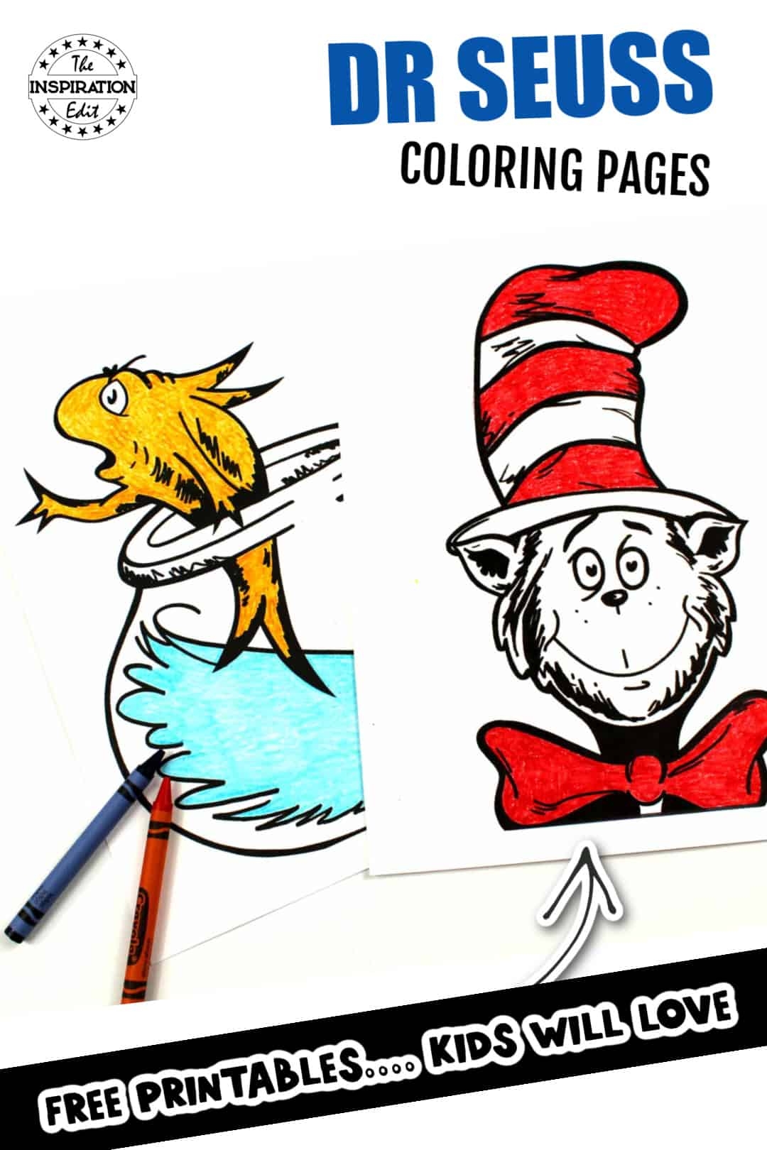 Free Cat In The Hat Coloring Pages The Inspiration Edit