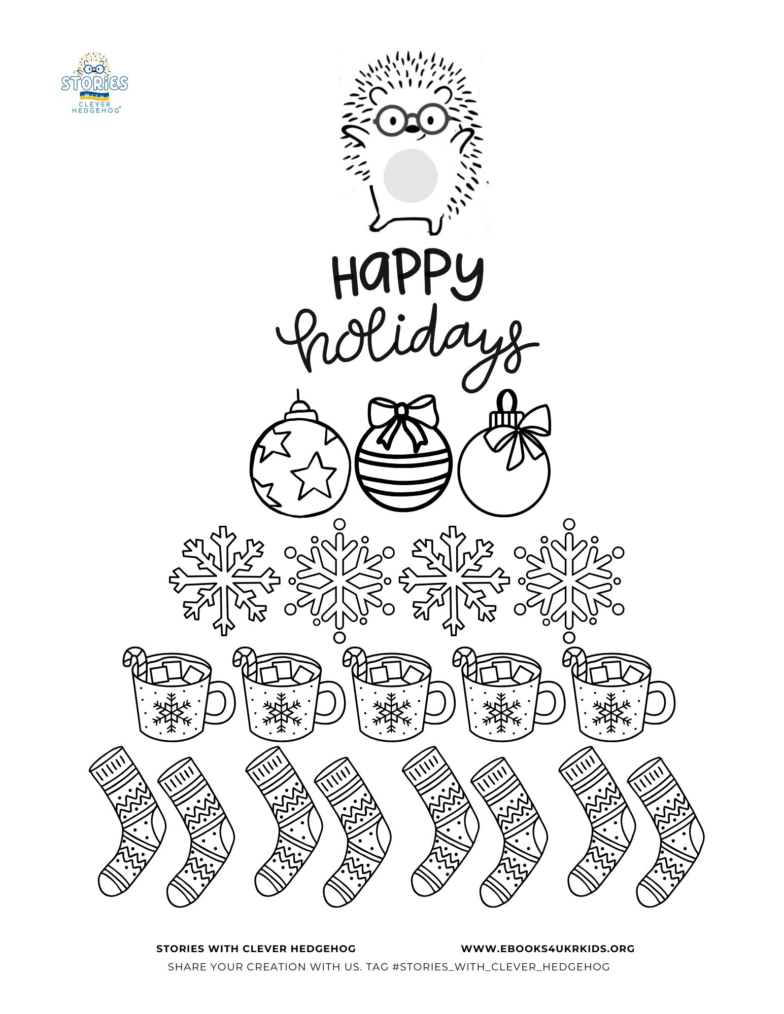 Free Coloring Pages For Kids Free Printouts For Children Stories With Clever Hedgehog