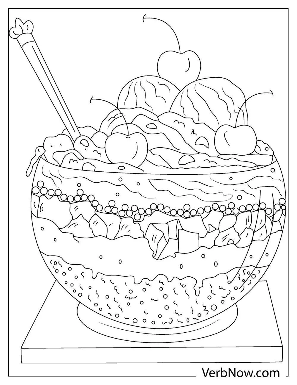 Free DESSERTS Coloring Pages For Download Printable PDF Free DESSERTS Coloring Pages For Download Printable PDF