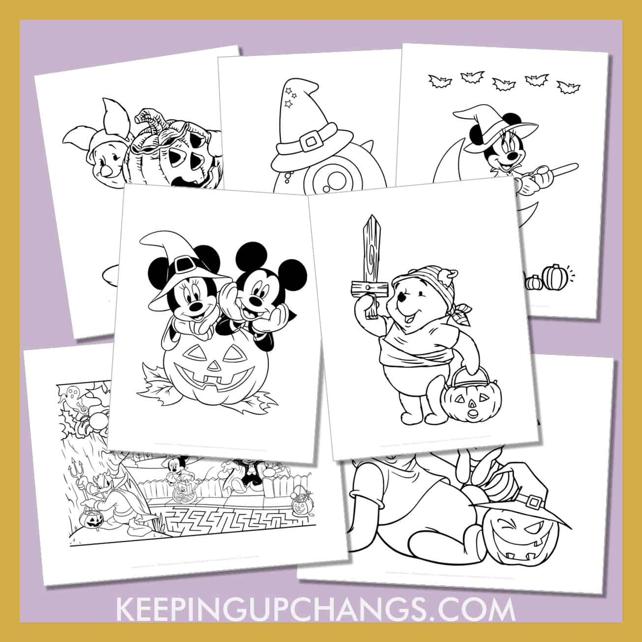 Disney Halloween Coloring Pages Free Printable Disney Halloween Coloring Pages Free Printable