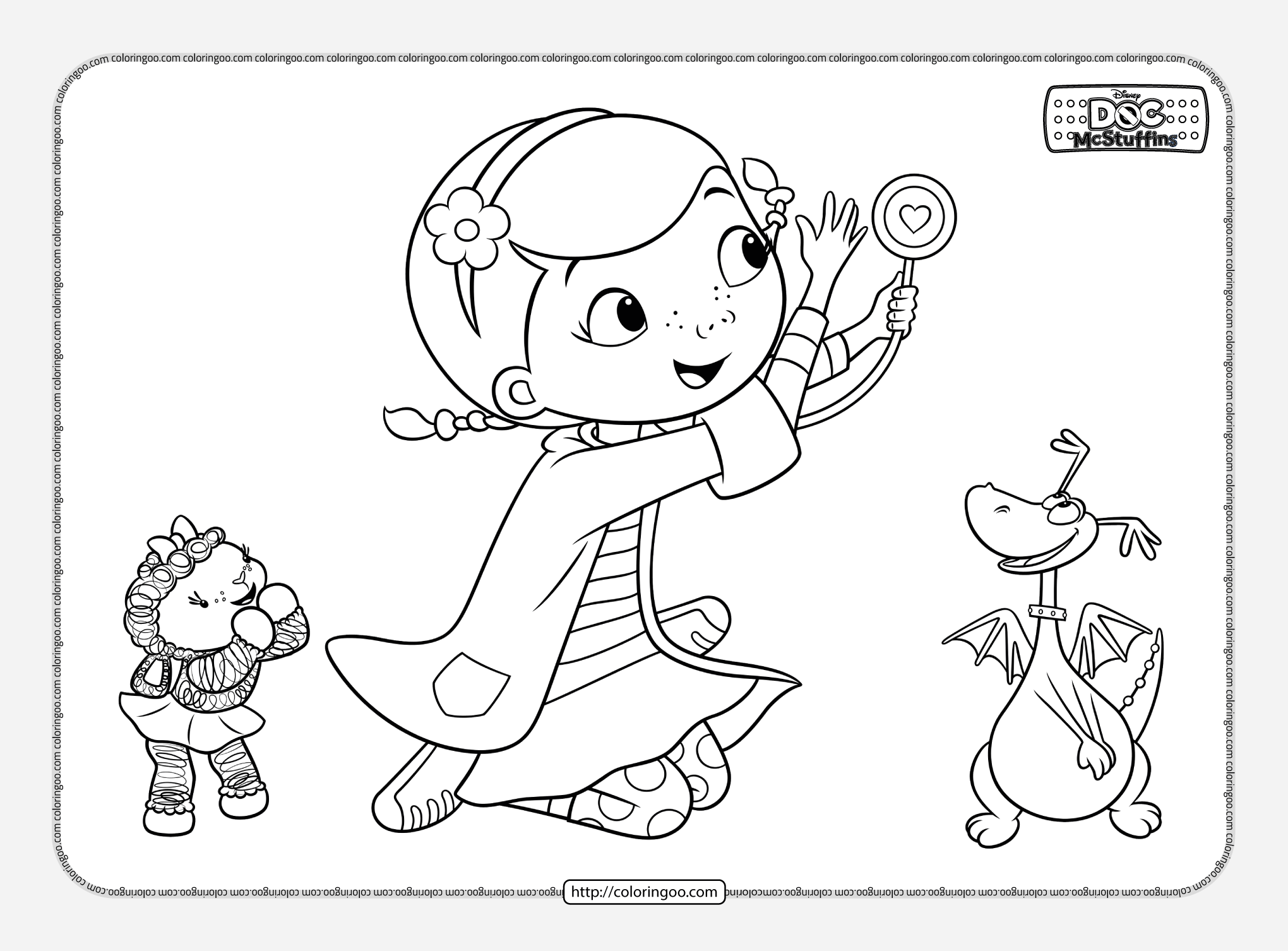 Free Dottie McStuffins Colouring Pages Free Dottie McStuffins Colouring Pages