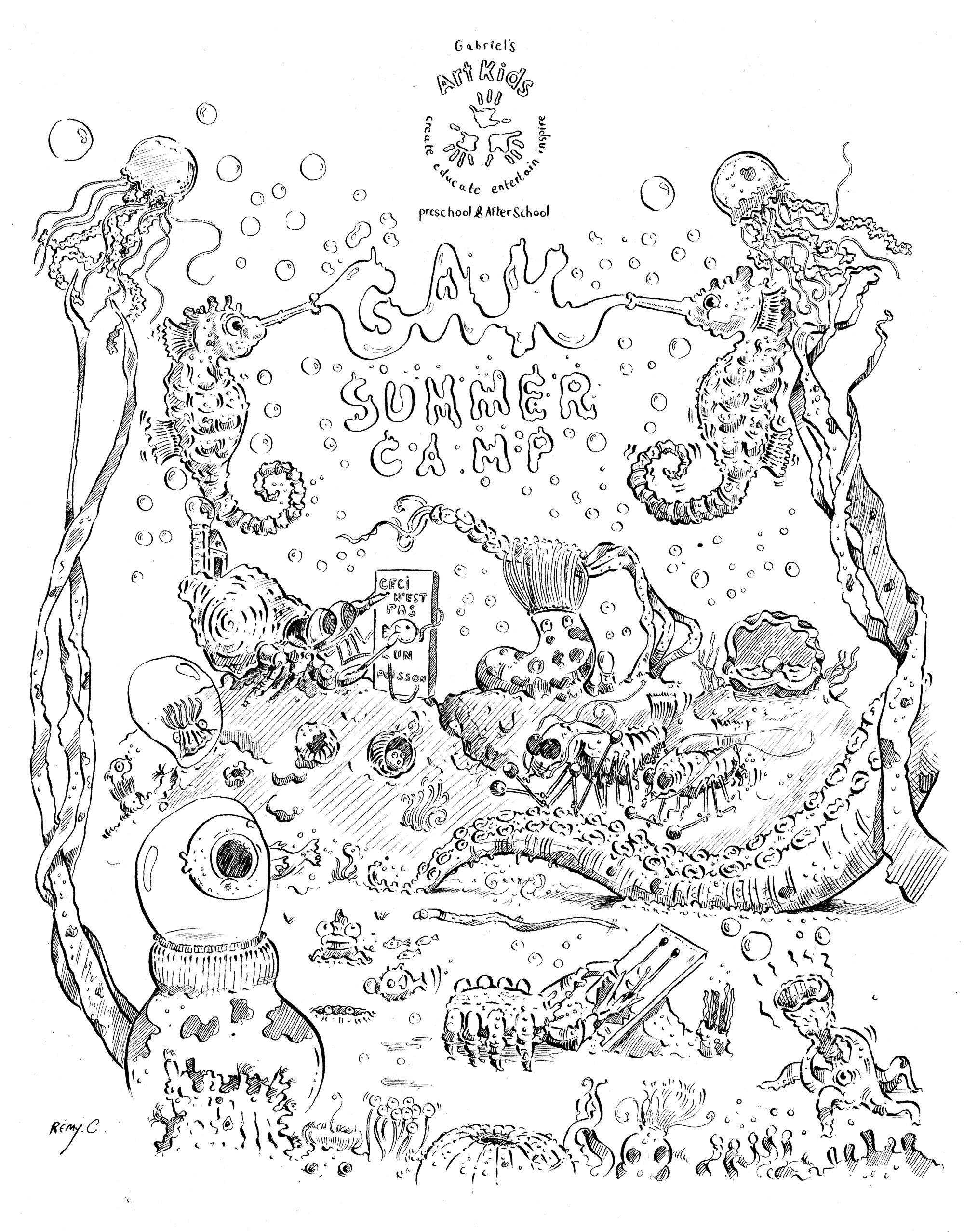 Free Downloadable Coloring Pages Gabriel s Art Kids