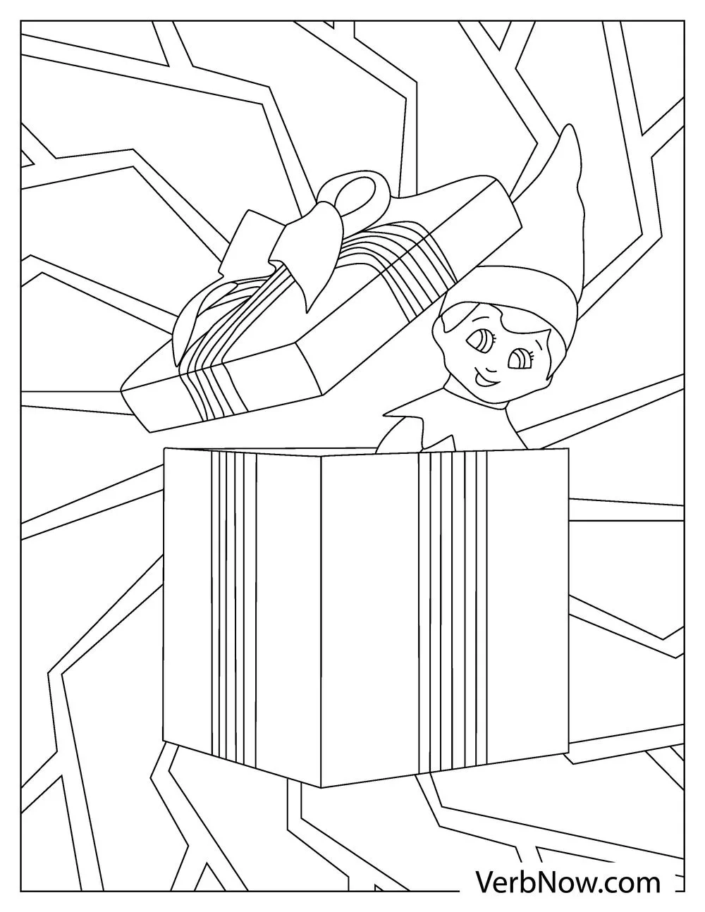 Free Elf On The Shelf Coloring Pages Printable