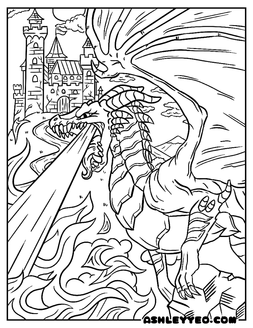 Free Fantasy Coloring Pages For Adults Ashley Yeo