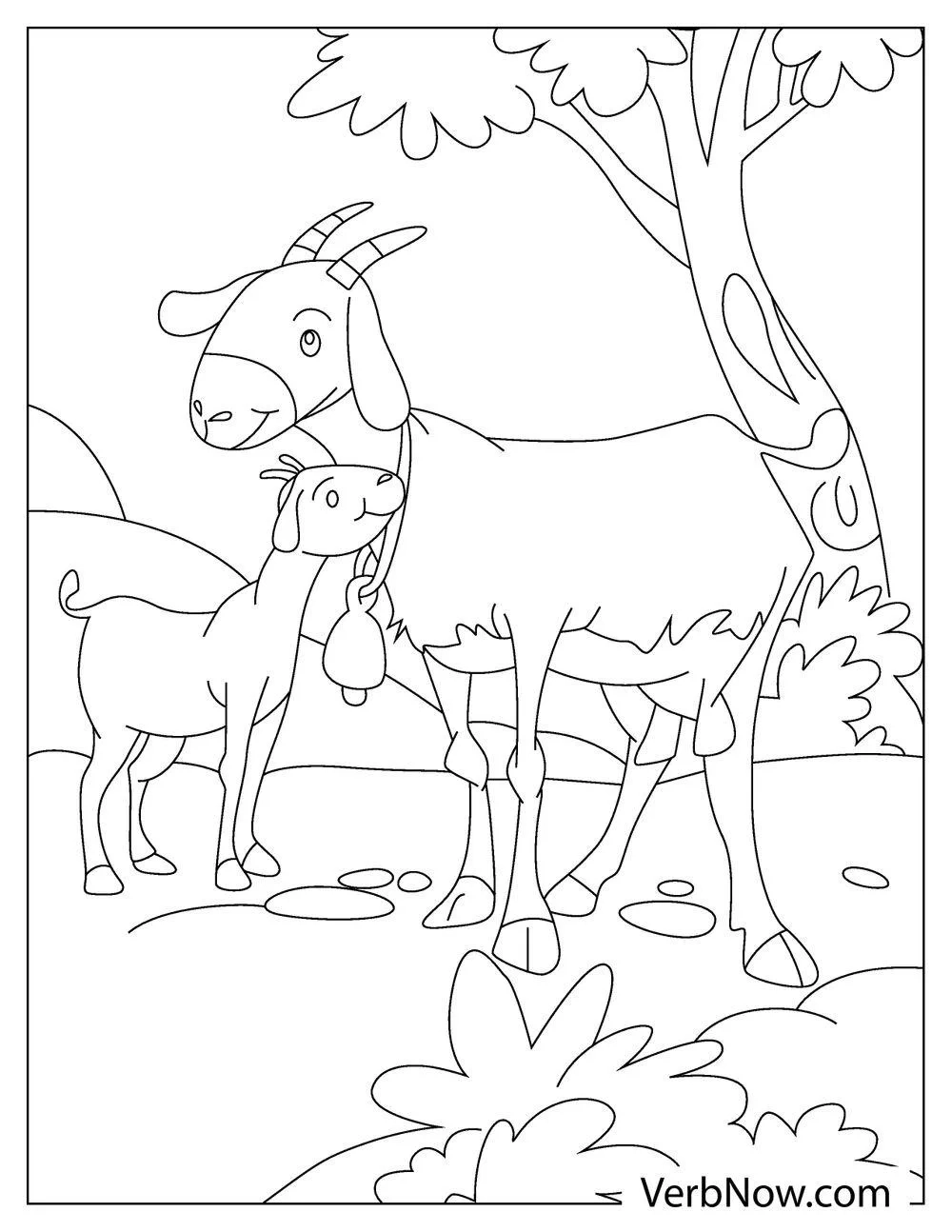 Free GOAT Coloring Pages For Download Printable PDF 