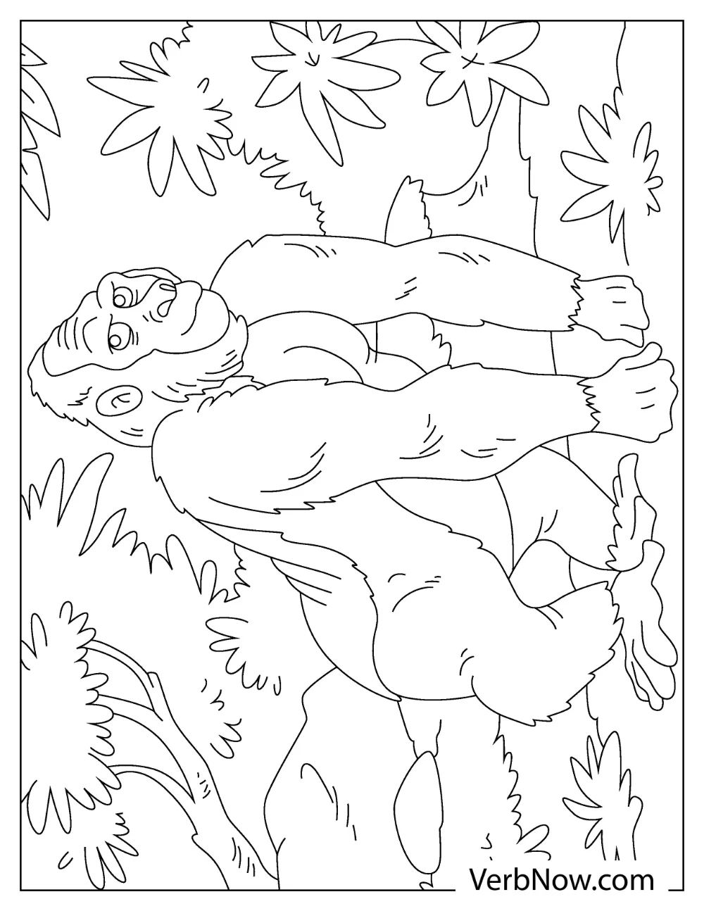 Free GORILLA Coloring Pages For Download Printable PDF Free GORILLA Coloring Pages For Download Printable PDF