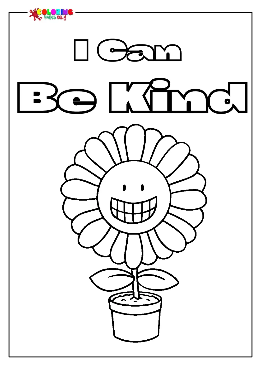 Free Printable Kindness Coloring Pages