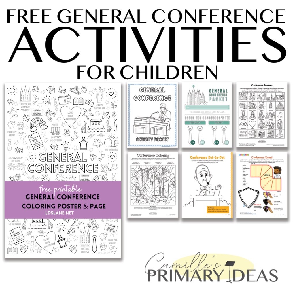 FREE LDS Conference Activities Camille s Primary Ideas FREE LDS Conference Activities Camille s Primary Ideas