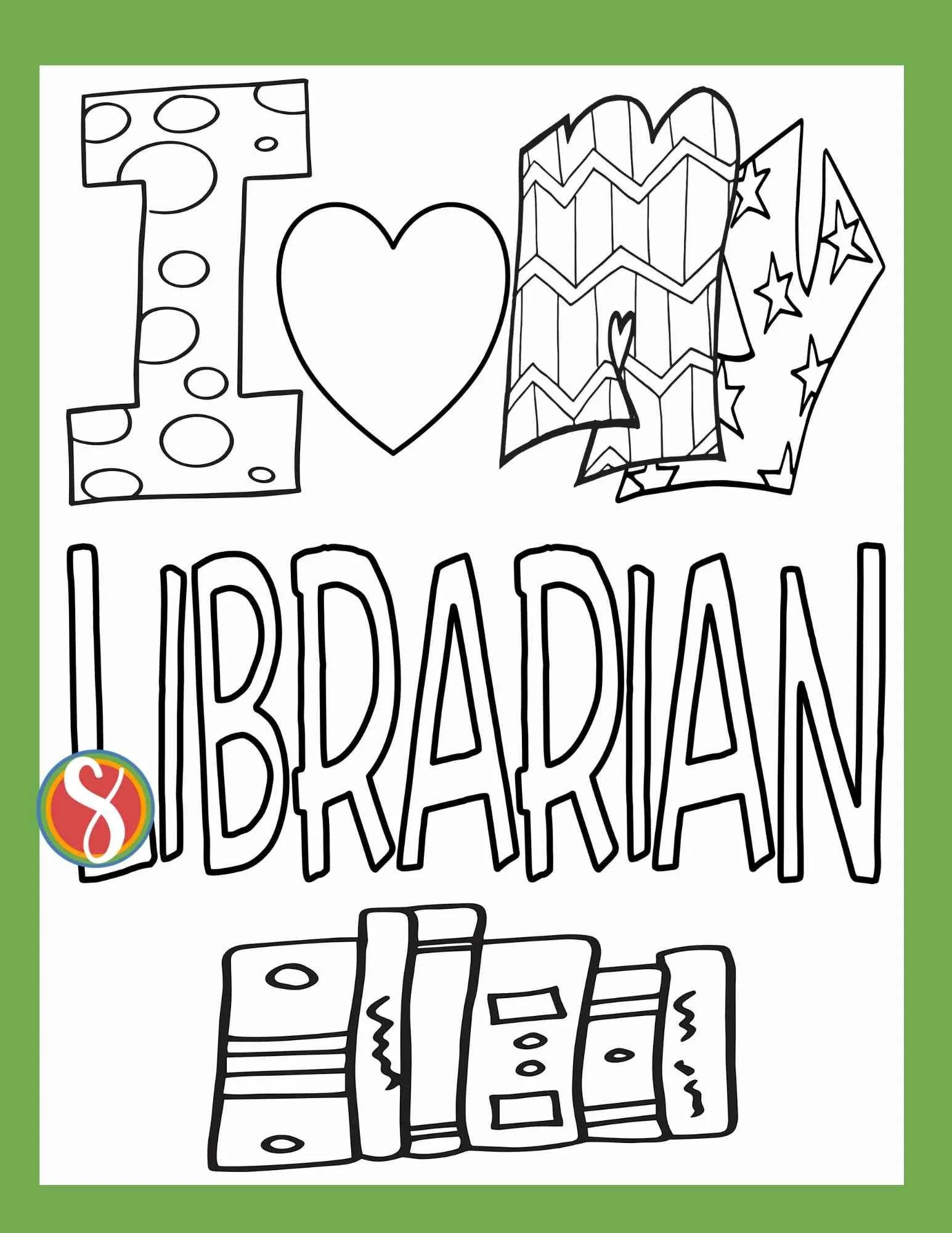 Free Library Coloring Pages Stevie Doodles