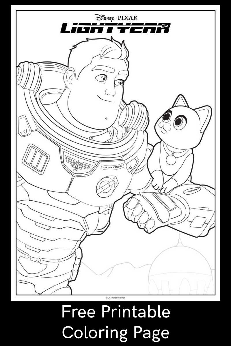 Free Lightyear Buzz U0026 Sox Coloring Page Mama Likes This