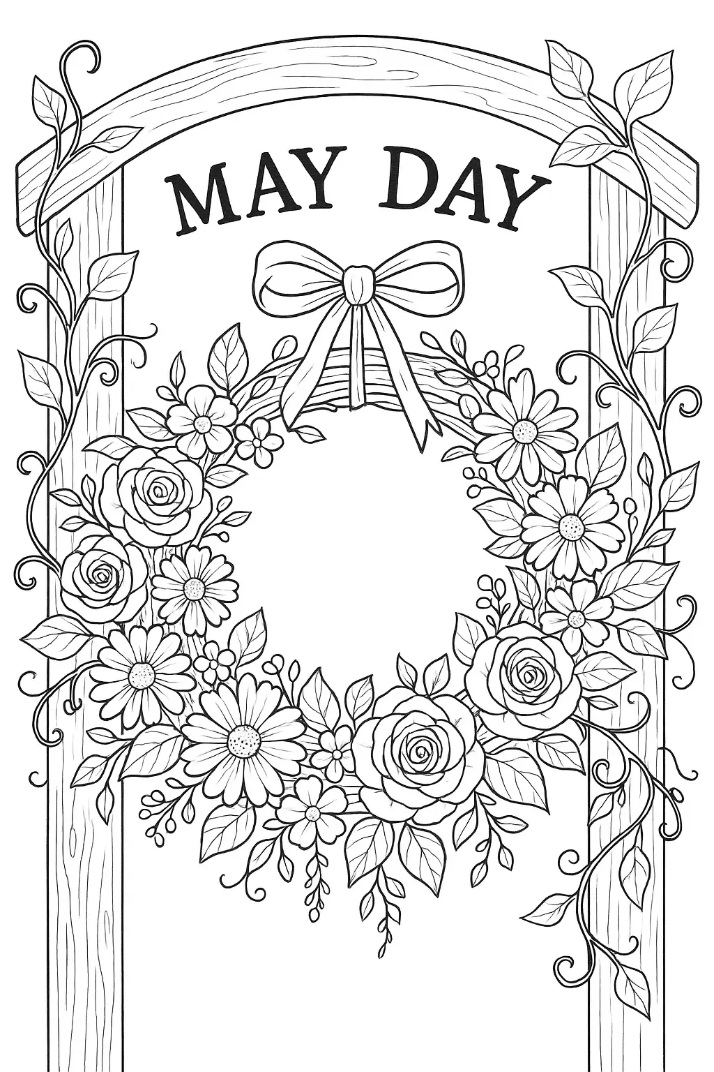 Free May Day Coloring Pages Generator 10 May Day Coloring Pages To Download