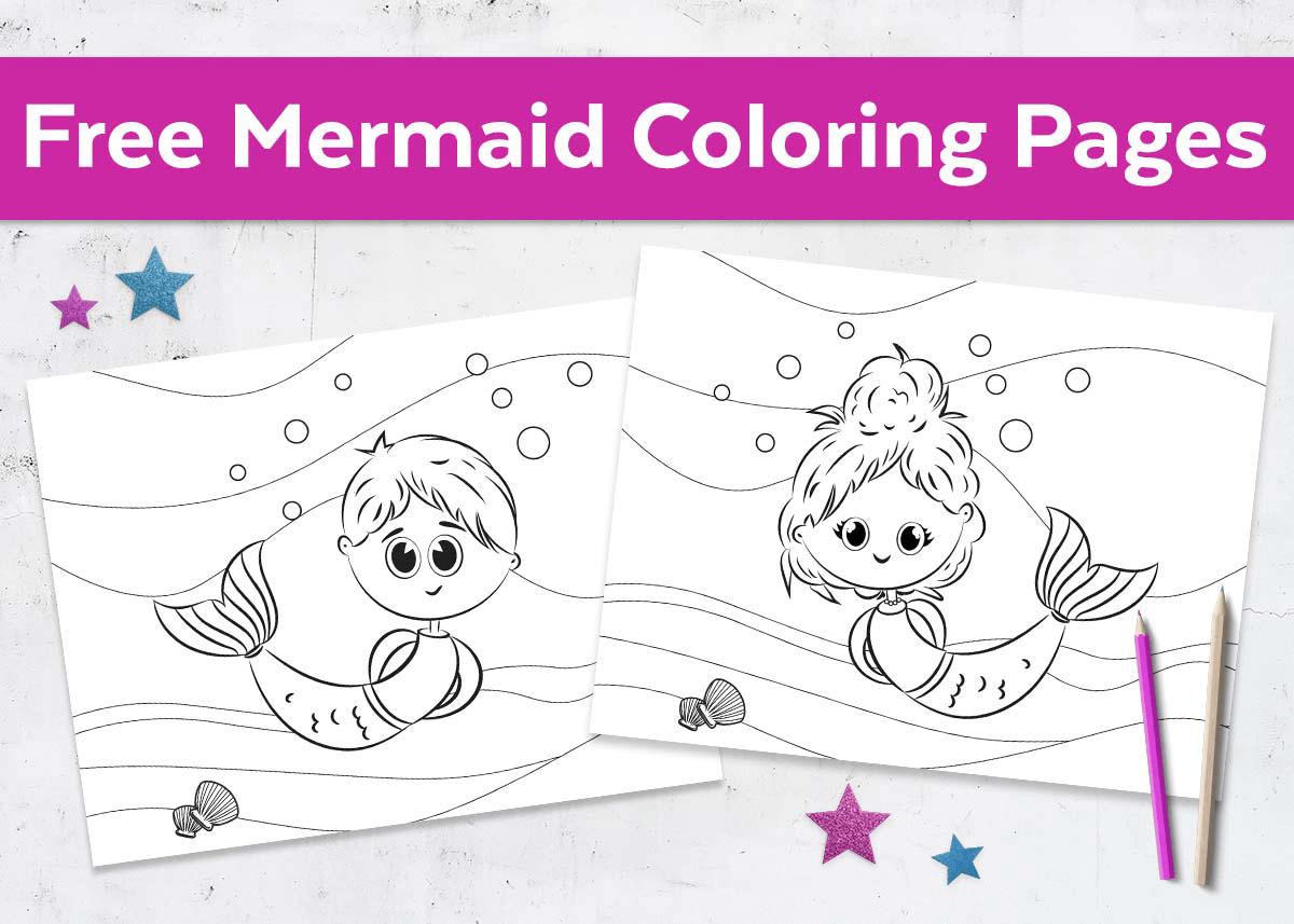 Free Mermaid Coloring Pages Boy U0026 Girl Mermaid Coloring Pages