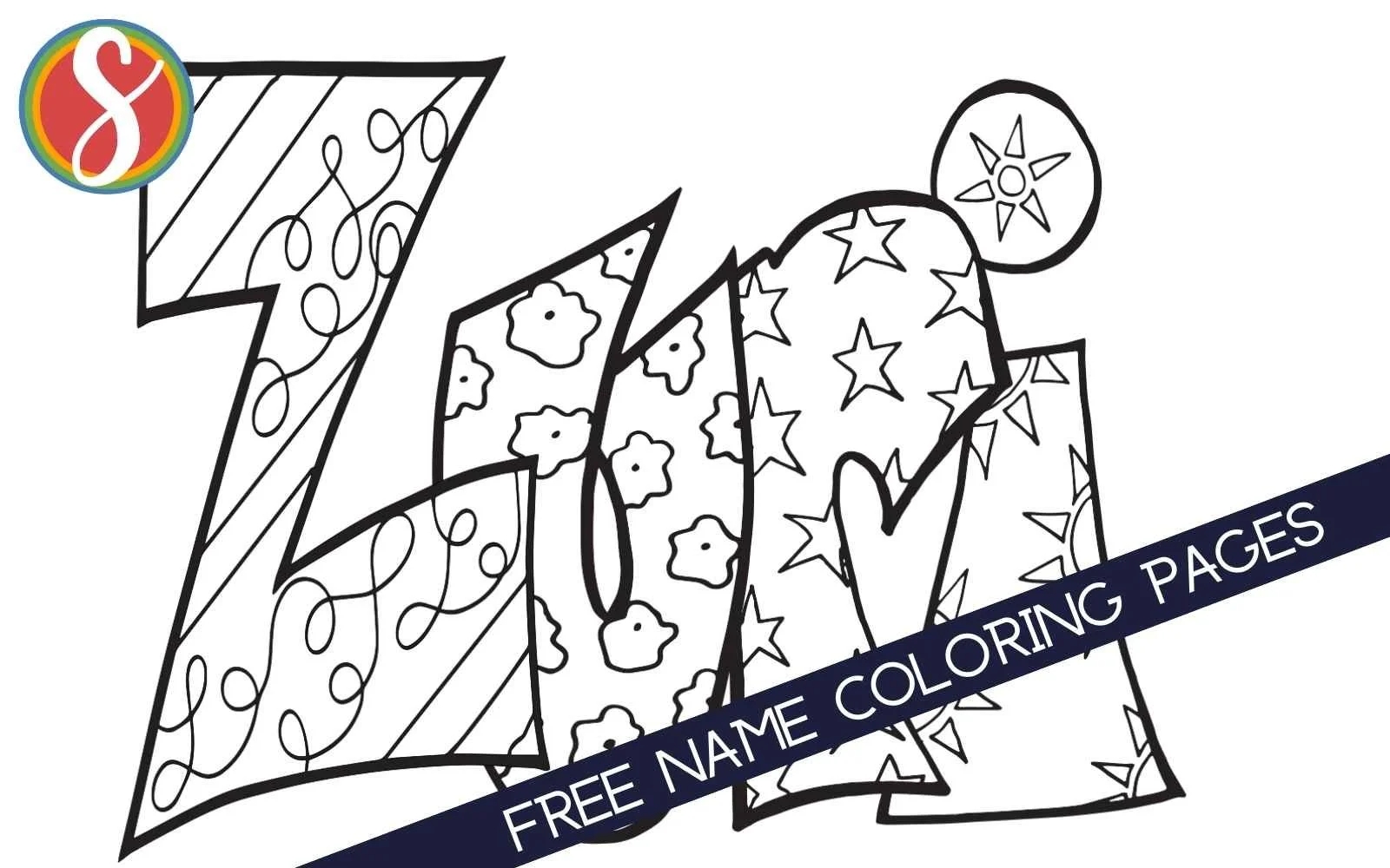 Free Name Coloring Pages Stevie Doodles Free Name Coloring Pages Stevie Doodles