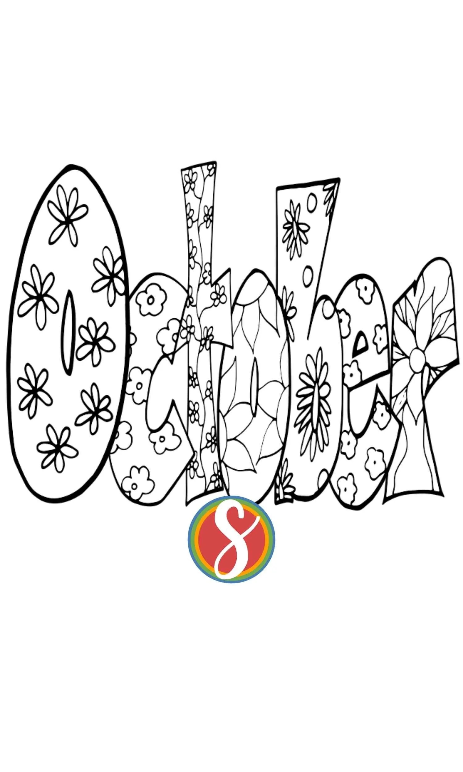 Free October Coloring Pages Stevie Doodles