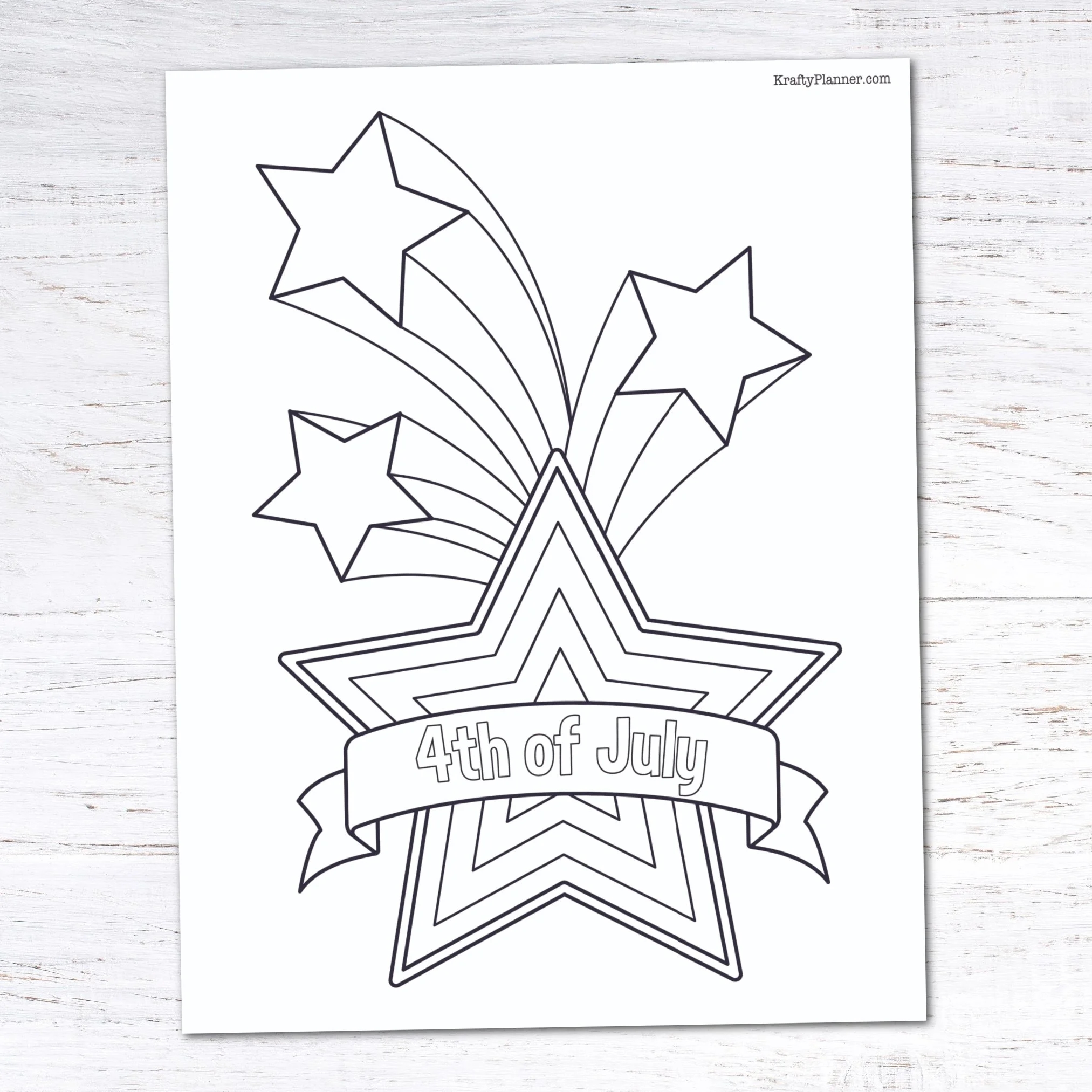 Free Printable 4th Of July Coloring Pages Krafty Planner