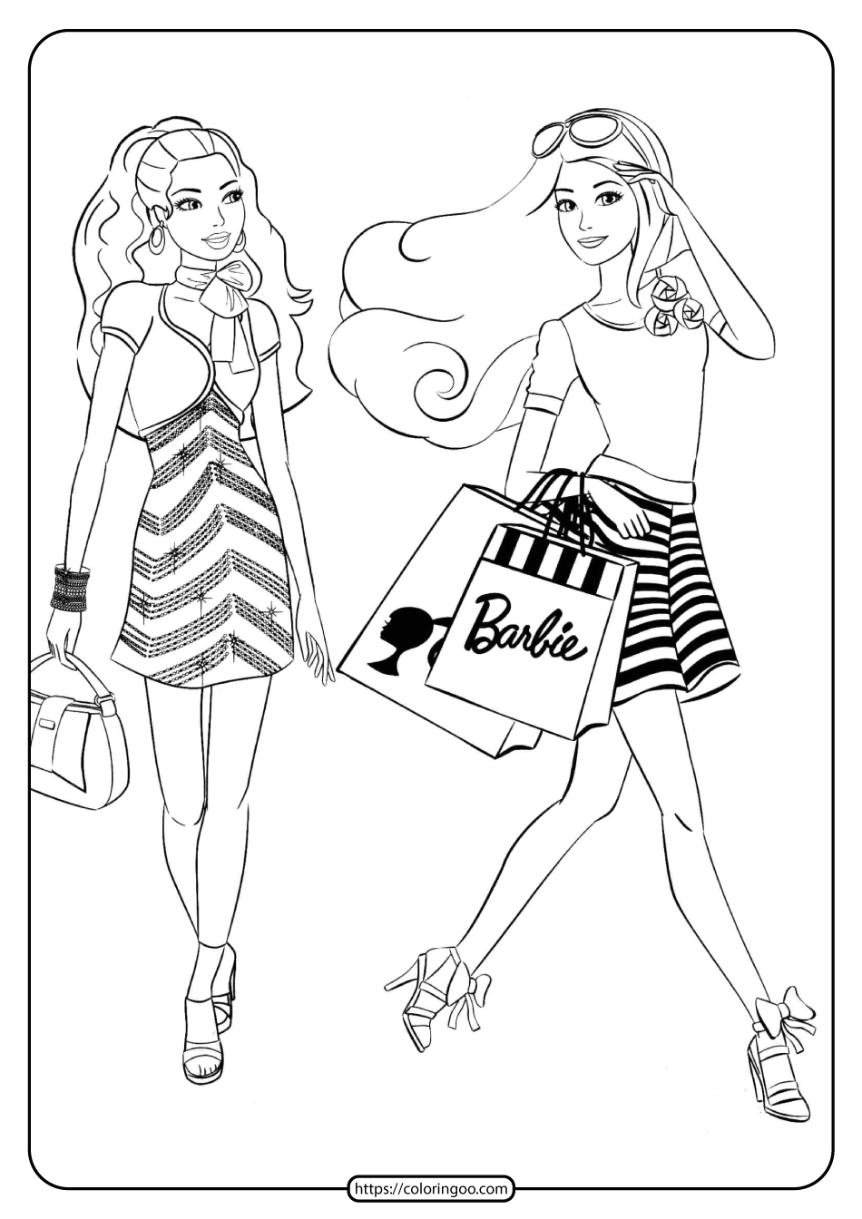 Free Printable Barbie Coloring Pages 03 Free Printable Barbie Coloring Pages 03