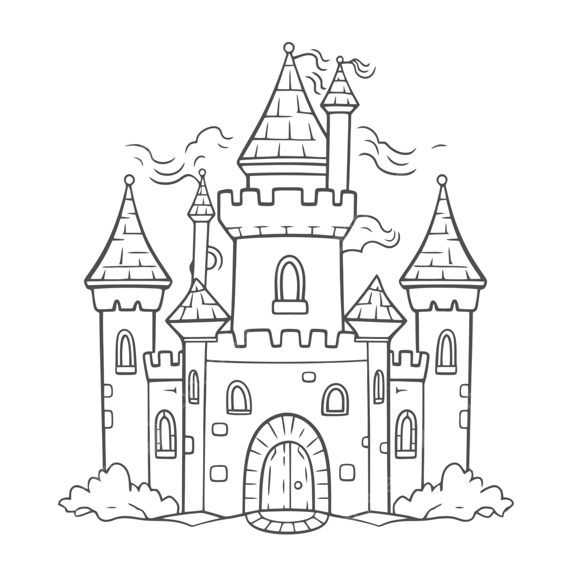 Castle Coloring Pages Free Printable