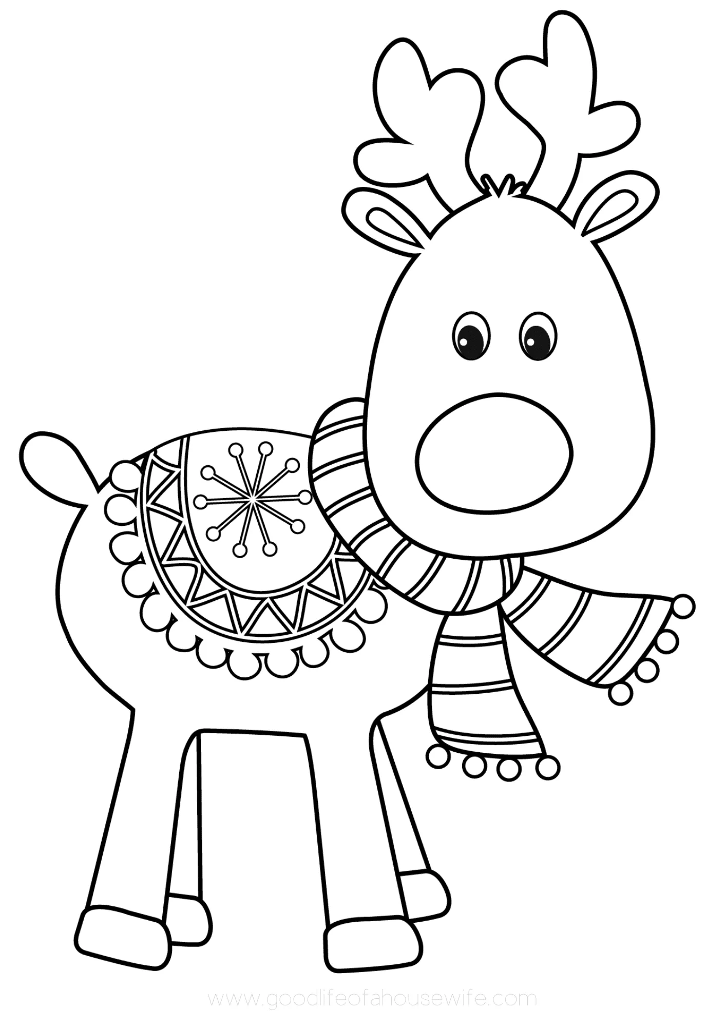 Free Printable Christmas Coloring Pages Easy Fun For Everyone Good Life Of A Housewife Free Printable Christmas Coloring Pages Easy Fun For Everyone Good Life Of A Housewife