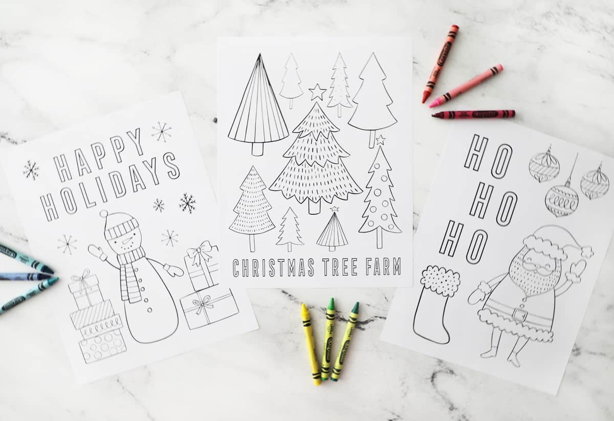 Christmas Coloring Pages For Preschoolers Printable