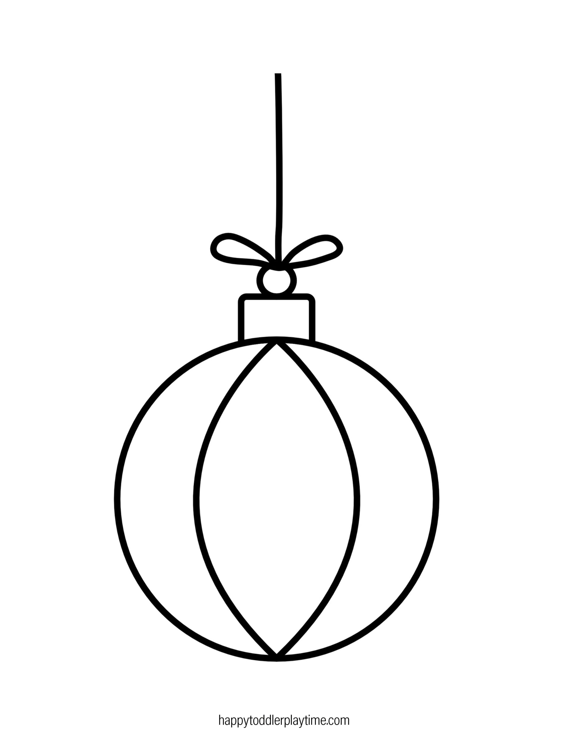 Christmas Ornament Coloring Page Printable Christmas Ornament Coloring Page Printable