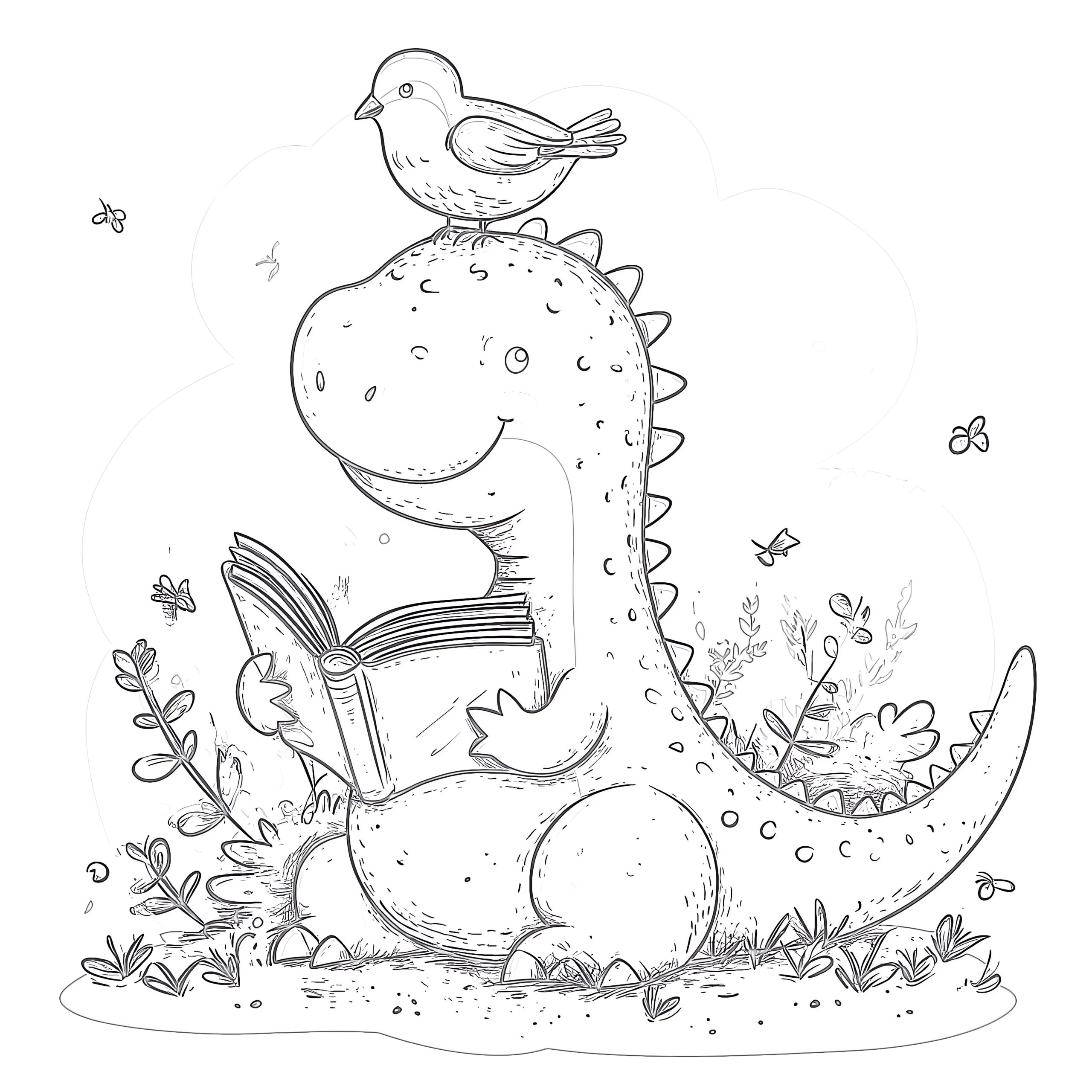 Dinosaur Free Coloring Page Dinosaur Free Coloring Page