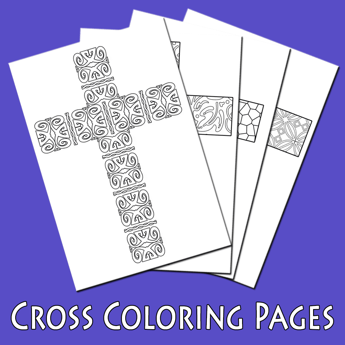 Cross Coloring Page Free