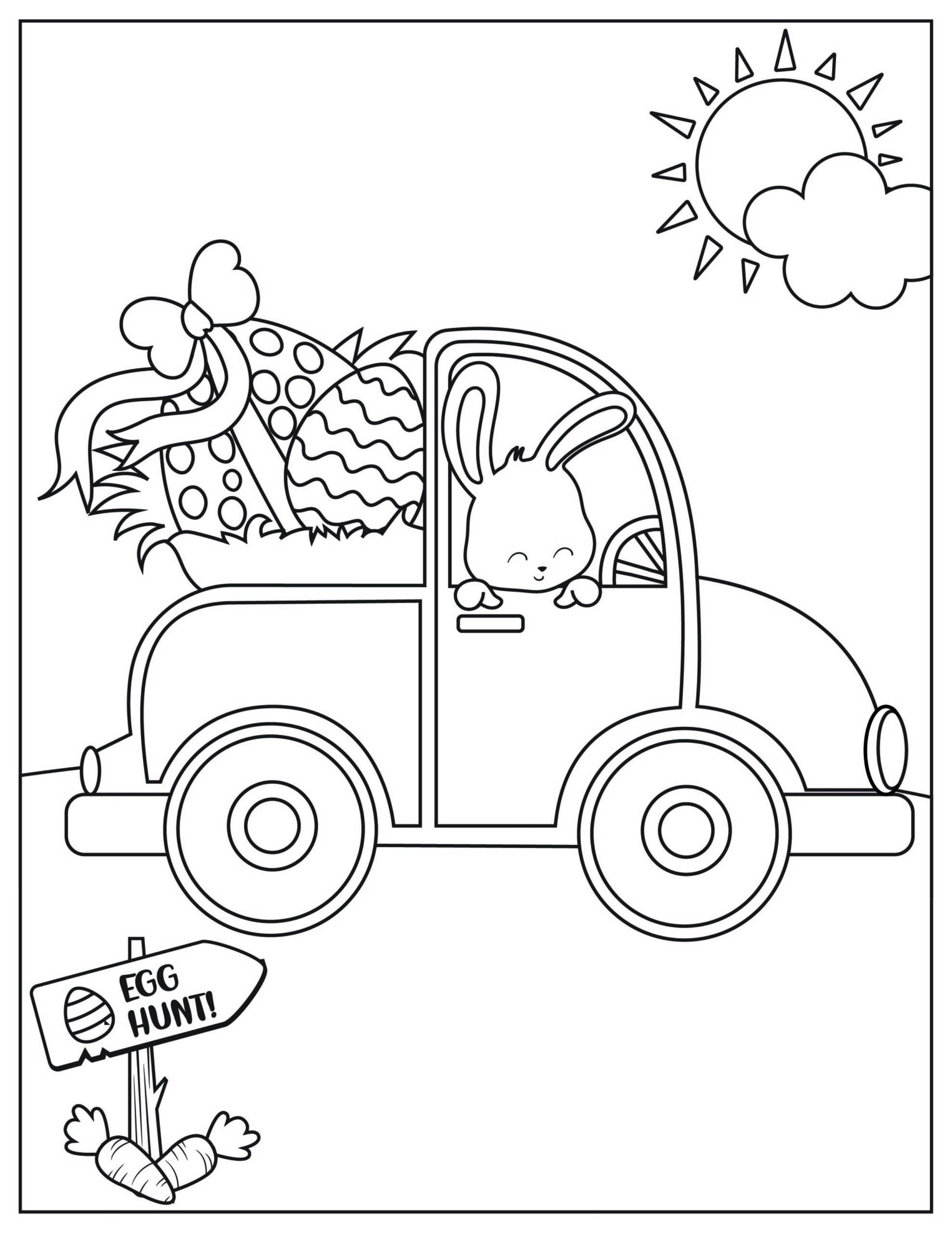 Free Printable Easter Coloring Pages Crafty Morning Worksheets Library