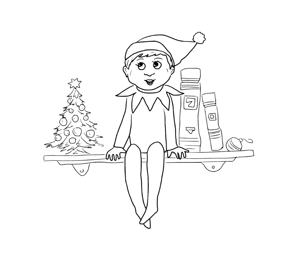 Free Printable Elf On The Shelf Coloring Pages Fun For All Ages Free Printable Elf On The Shelf Coloring Pages Fun For All Ages