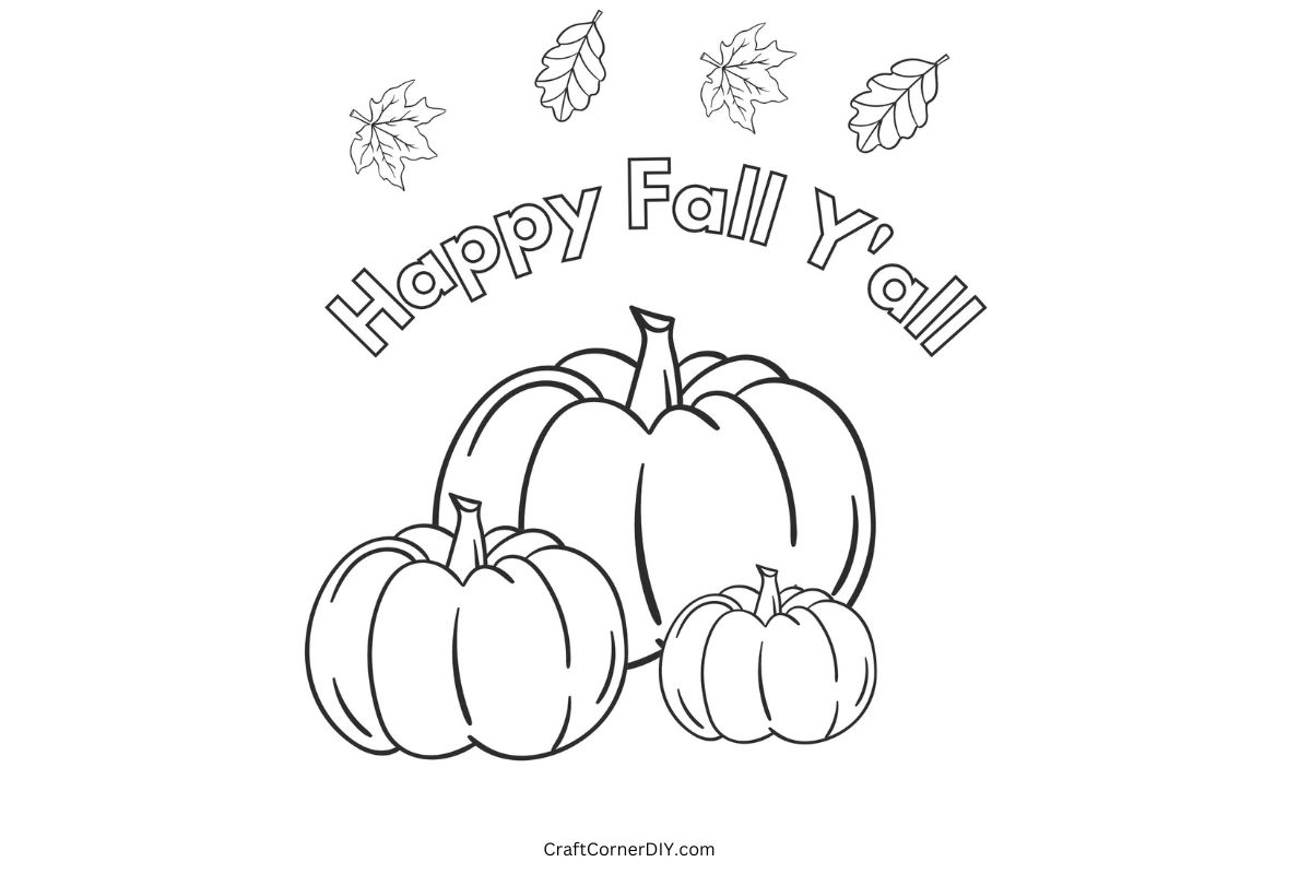 Free Printable Fall Coloring Pages Craft Corner DIY Worksheets Library