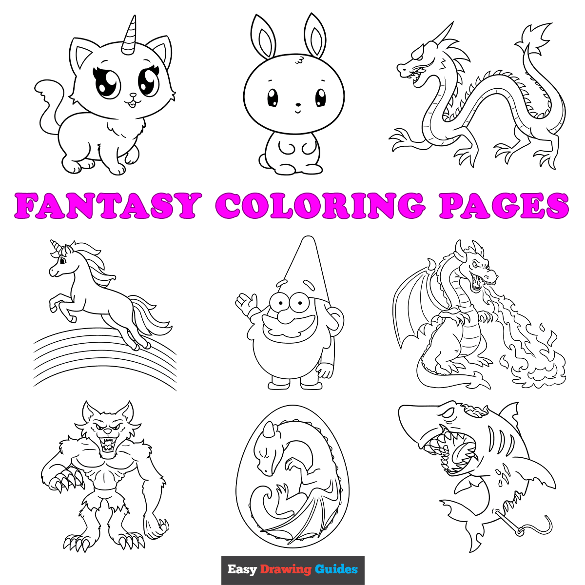 Free Printable Fantasy Coloring Pages For Kids