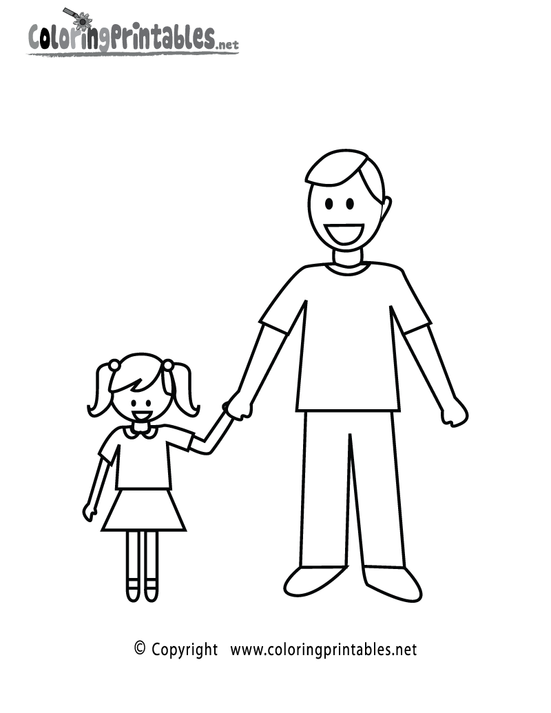 Free Printable Father s Day Coloring Page