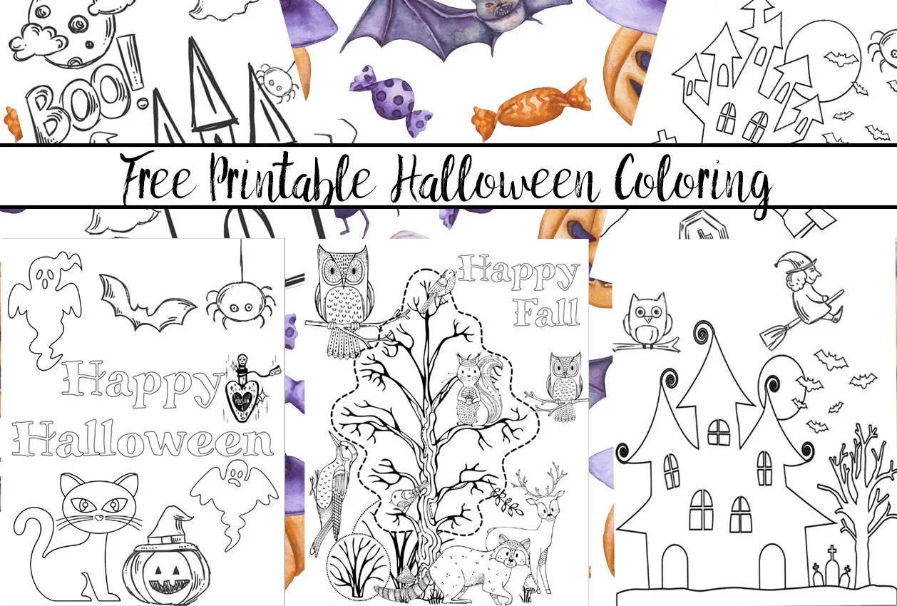Halloween Free Coloring Page Halloween Free Coloring Page