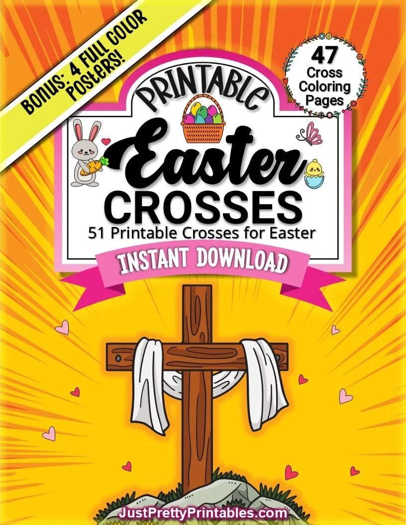 Free Printable Happy Easter Crosses Coloring Pages Just Pretty Printables Free Printable Happy Easter Crosses Coloring Pages Just Pretty Printables